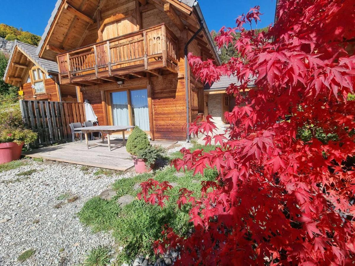 Chalet 6 Pers Avec Spa, Terrasse Plein Sud A Saint-Michel-De-Chaillol - Fr-1-393-22 Exteriör bild