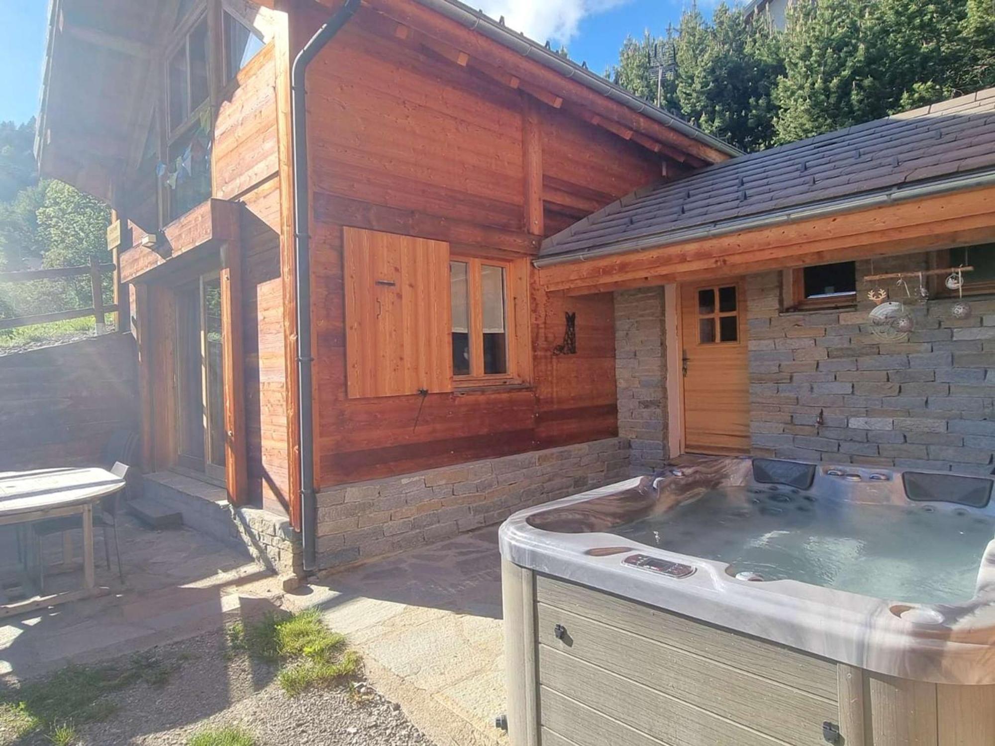 Chalet 6 Pers Avec Spa, Terrasse Plein Sud A Saint-Michel-De-Chaillol - Fr-1-393-22 Exteriör bild