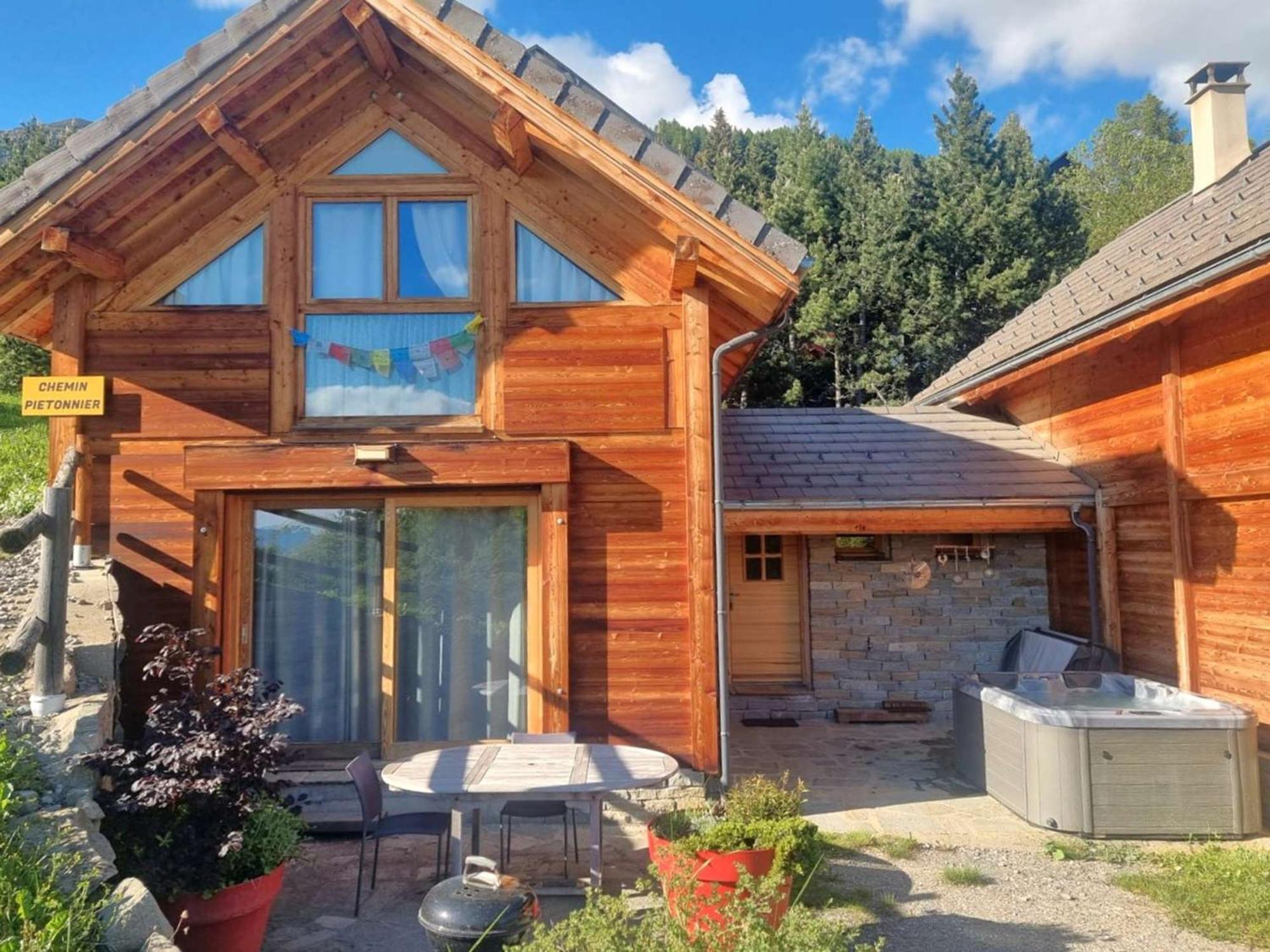 Chalet 6 Pers Avec Spa, Terrasse Plein Sud A Saint-Michel-De-Chaillol - Fr-1-393-22 Exteriör bild
