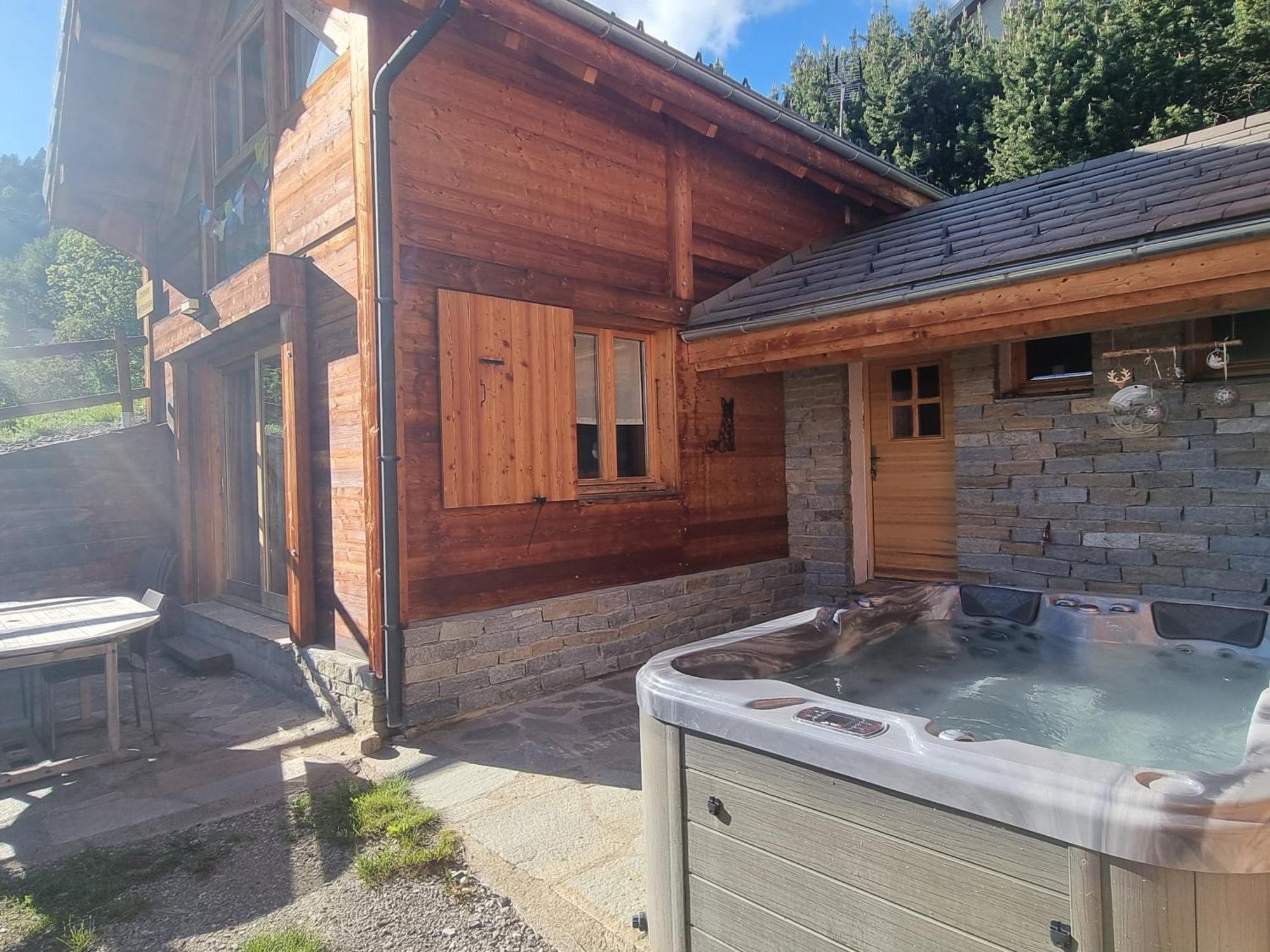 Chalet 6 Pers Avec Spa, Terrasse Plein Sud A Saint-Michel-De-Chaillol - Fr-1-393-22 Exteriör bild
