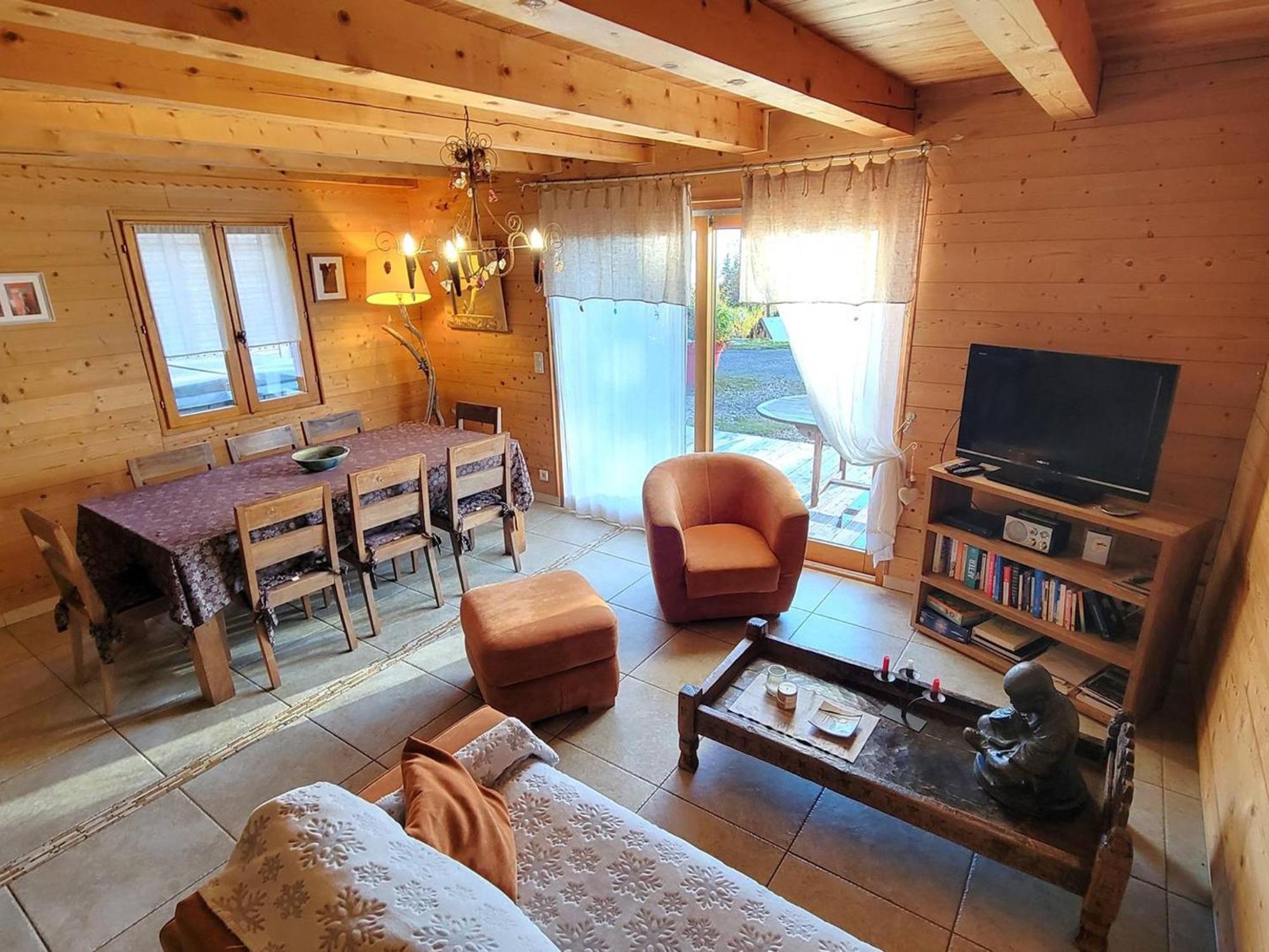 Chalet 6 Pers Avec Spa, Terrasse Plein Sud A Saint-Michel-De-Chaillol - Fr-1-393-22 Exteriör bild