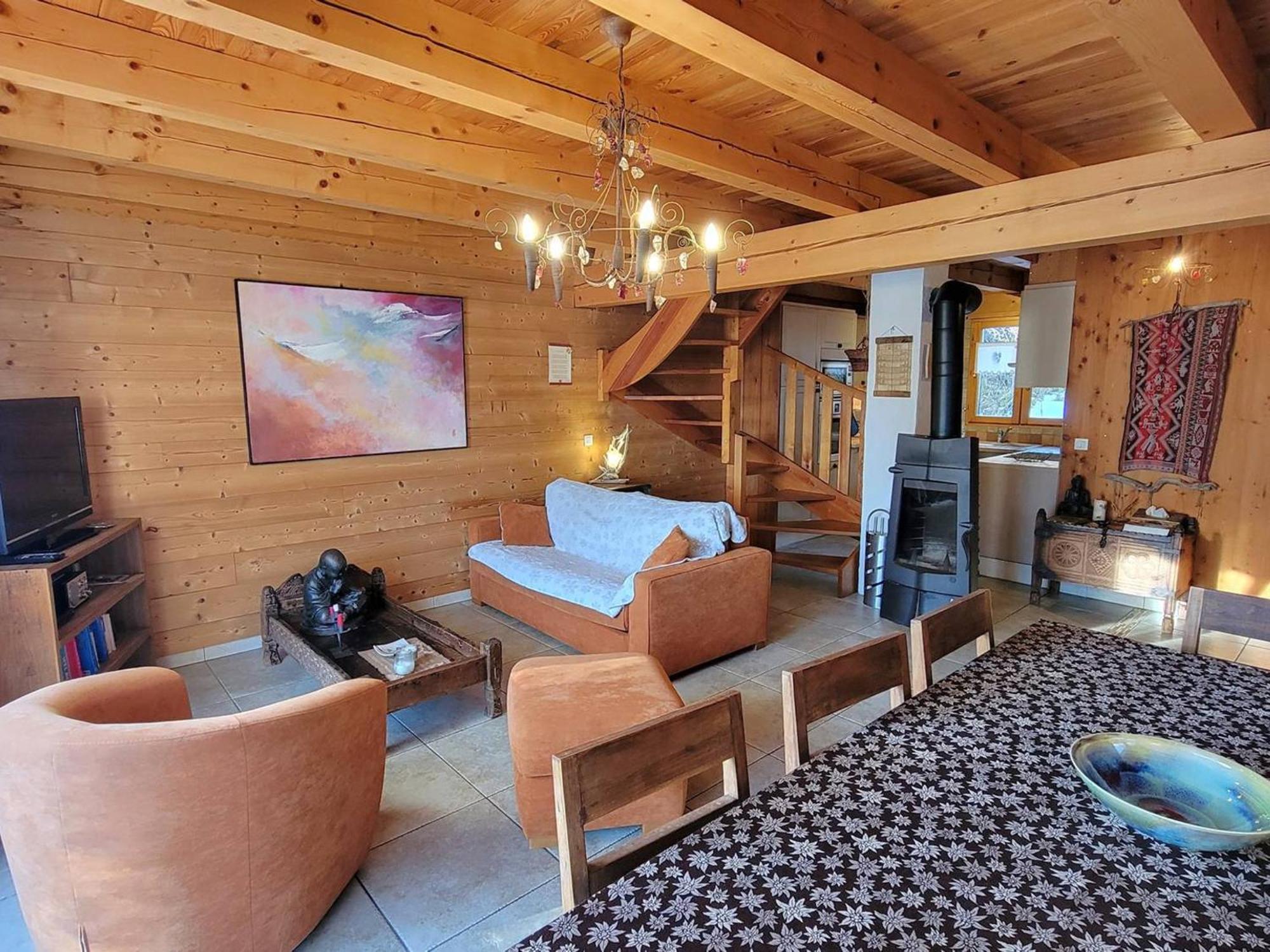 Chalet 6 Pers Avec Spa, Terrasse Plein Sud A Saint-Michel-De-Chaillol - Fr-1-393-22 Exteriör bild